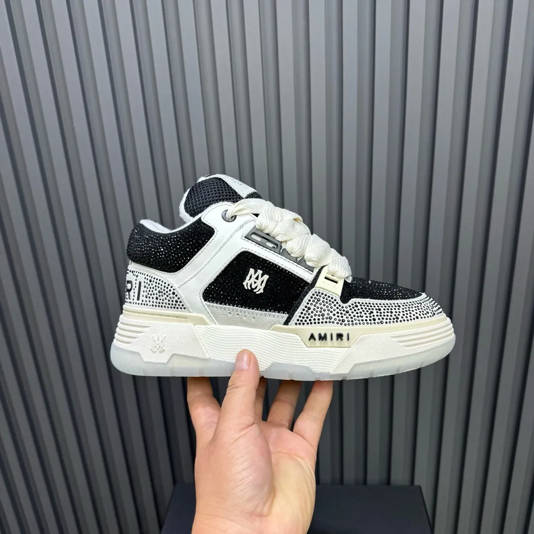 Men's shoes 💰760💰 AMIRI AMIRI fashion brand hot sale 🔥 Available all year round, couples 💑 Official website synchronization Imported fabrics 1⃣️ vs 1⃣️ replica, original factory special original sole, 35-45 (45. non-refundable)